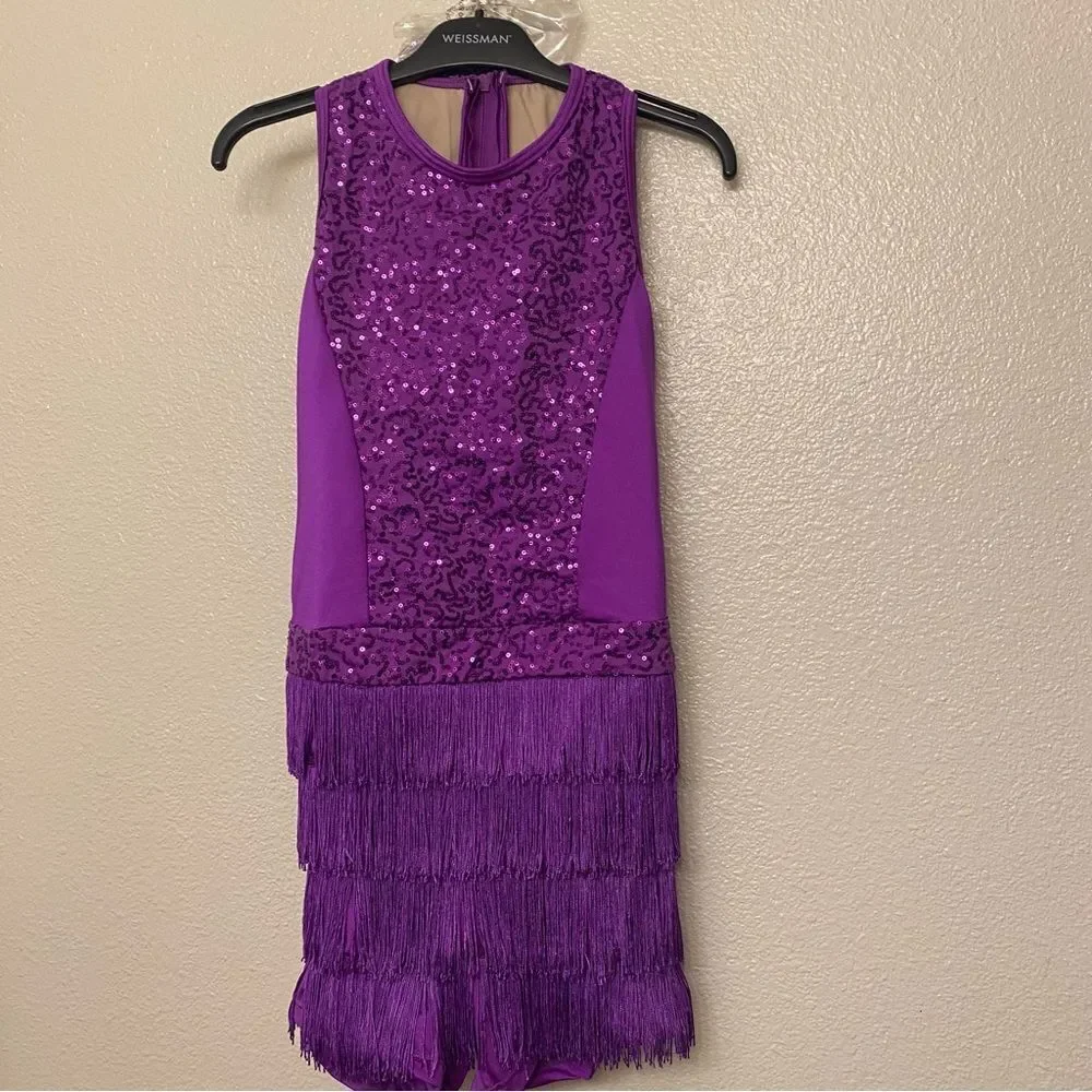 Weissman dance costume purple